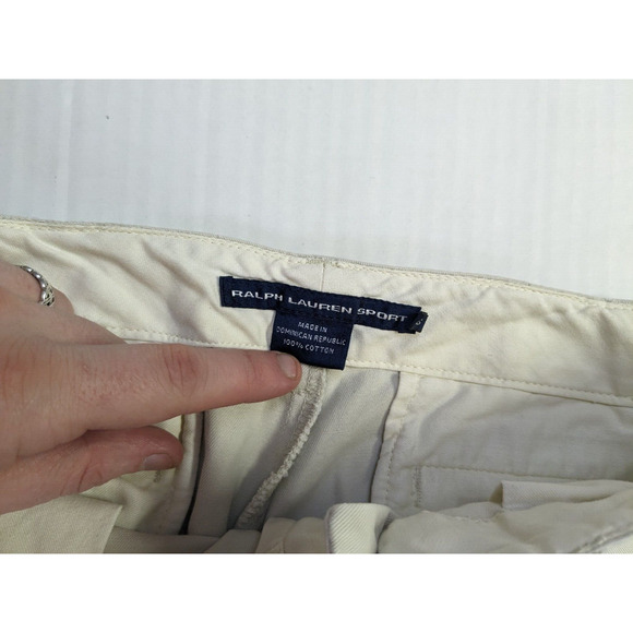 Ralph Lauren Sport Chino Women Size 6 Beige Straight Leg Pants - Picture 3 of 11